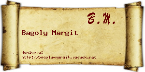 Bagoly Margit névjegykártya